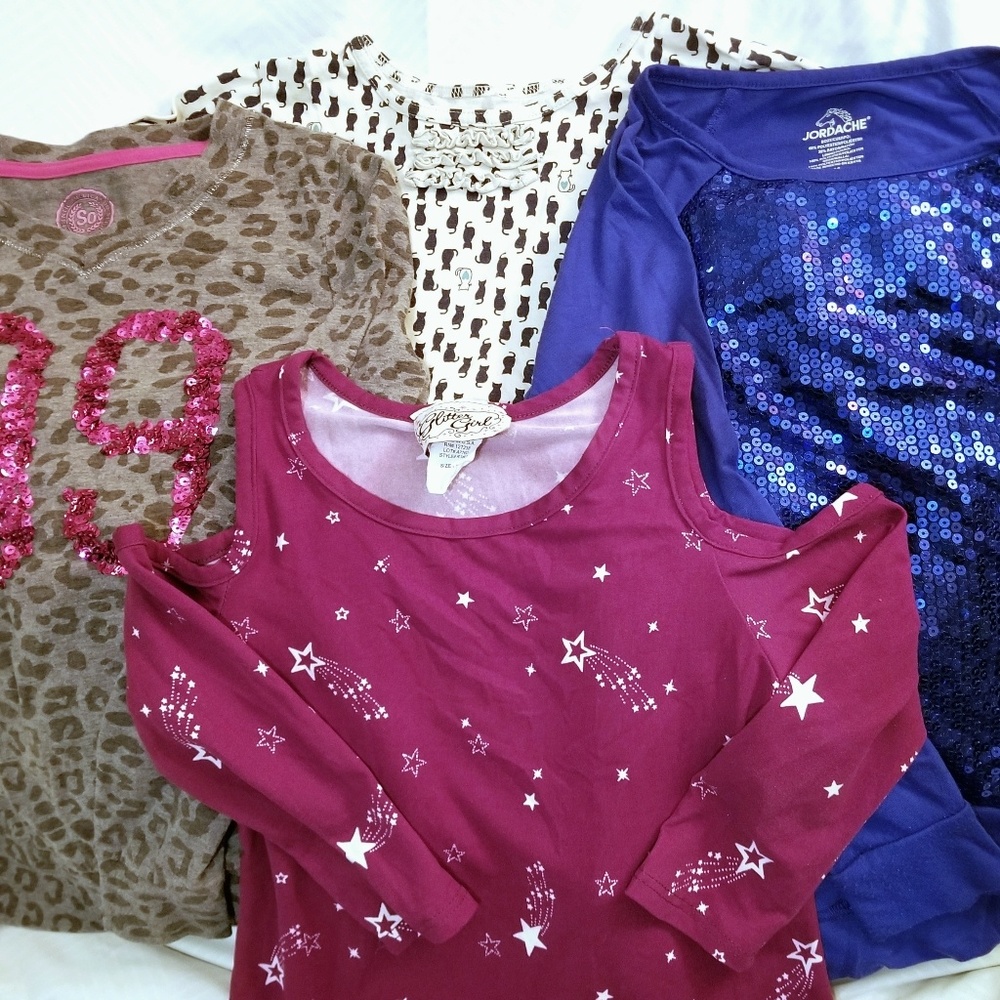 Girls Size 8 Fall Shirt Bundle